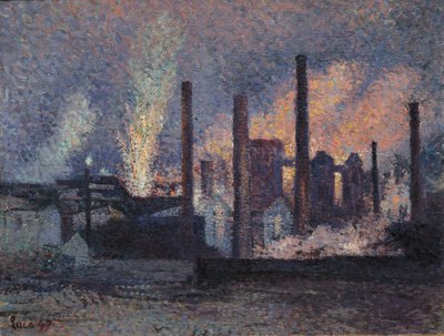 Étude pour des usines près de Charleroi, 1897 - Maximilien Luce